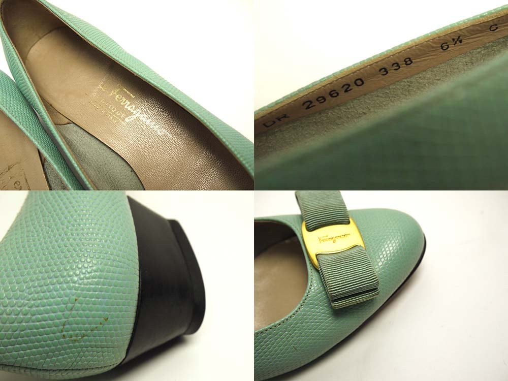 �����ꥢ�� ��������ȡ��� �ե��饬�� / Salvatore Ferragamo �������ܥ�쥶���ѥ�ץ� 6 1/2C(23.5-24cm����)(��ǥ�����)����š�
