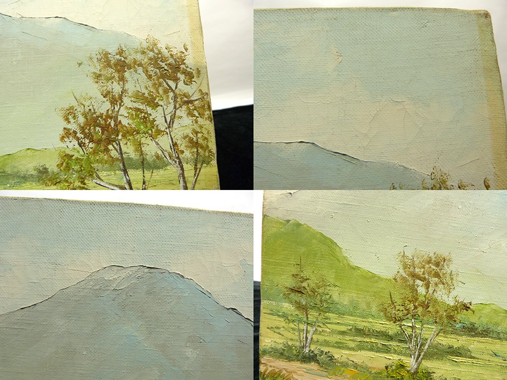 小坂 満 「高岳」 油彩画 (油絵) F4/4号【中古】｜インテリア