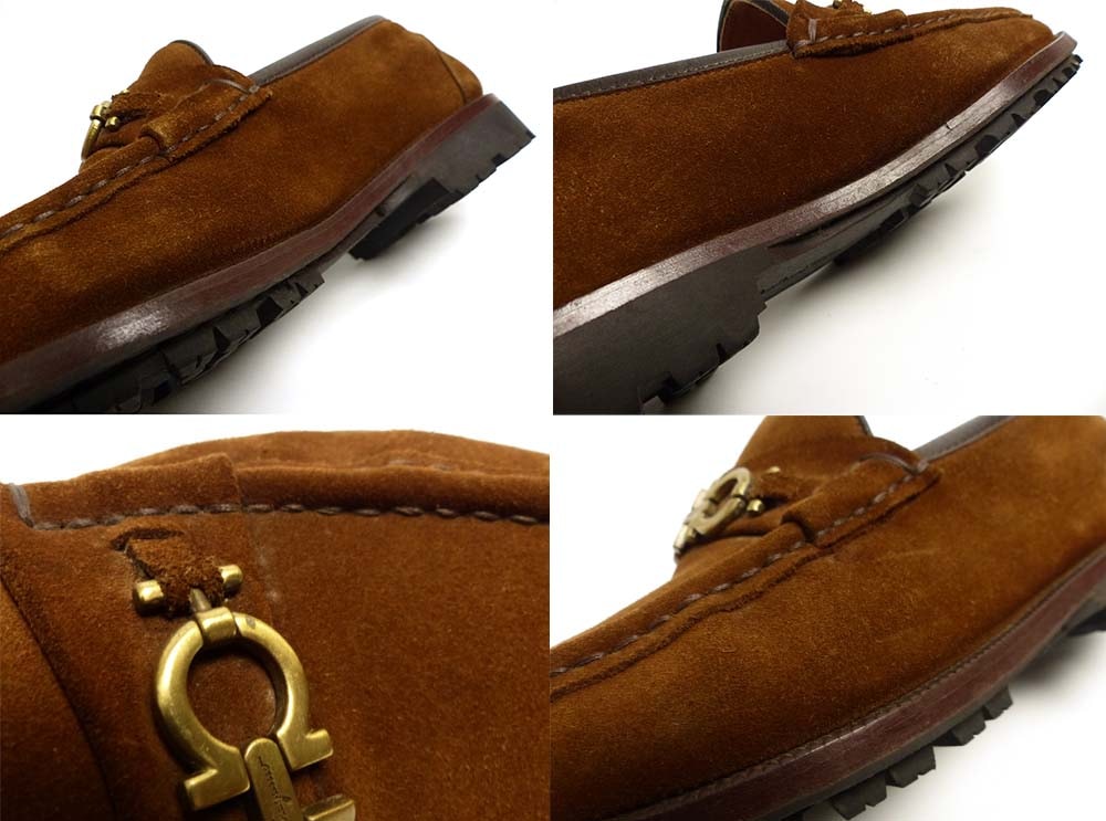 イタリア製 Salvatore Ferragamo/フェラガモ ガンチーニ ビット 