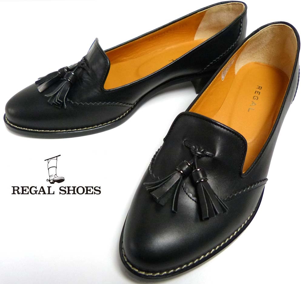 リーガルヴィンテージ REGAL タッセルローファー 本革黒タッセル 23.5
