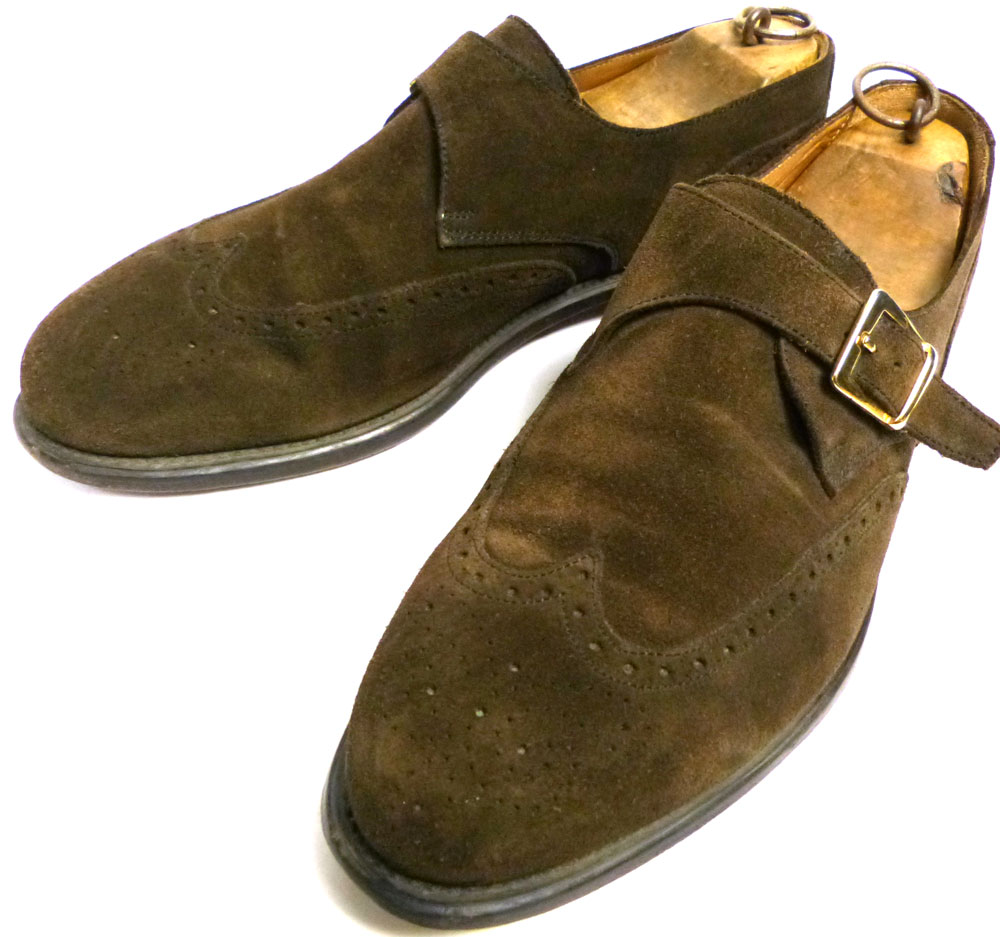 Nunes Correa Lisoba スエード モンクストラップシューズ 43 1/2(28