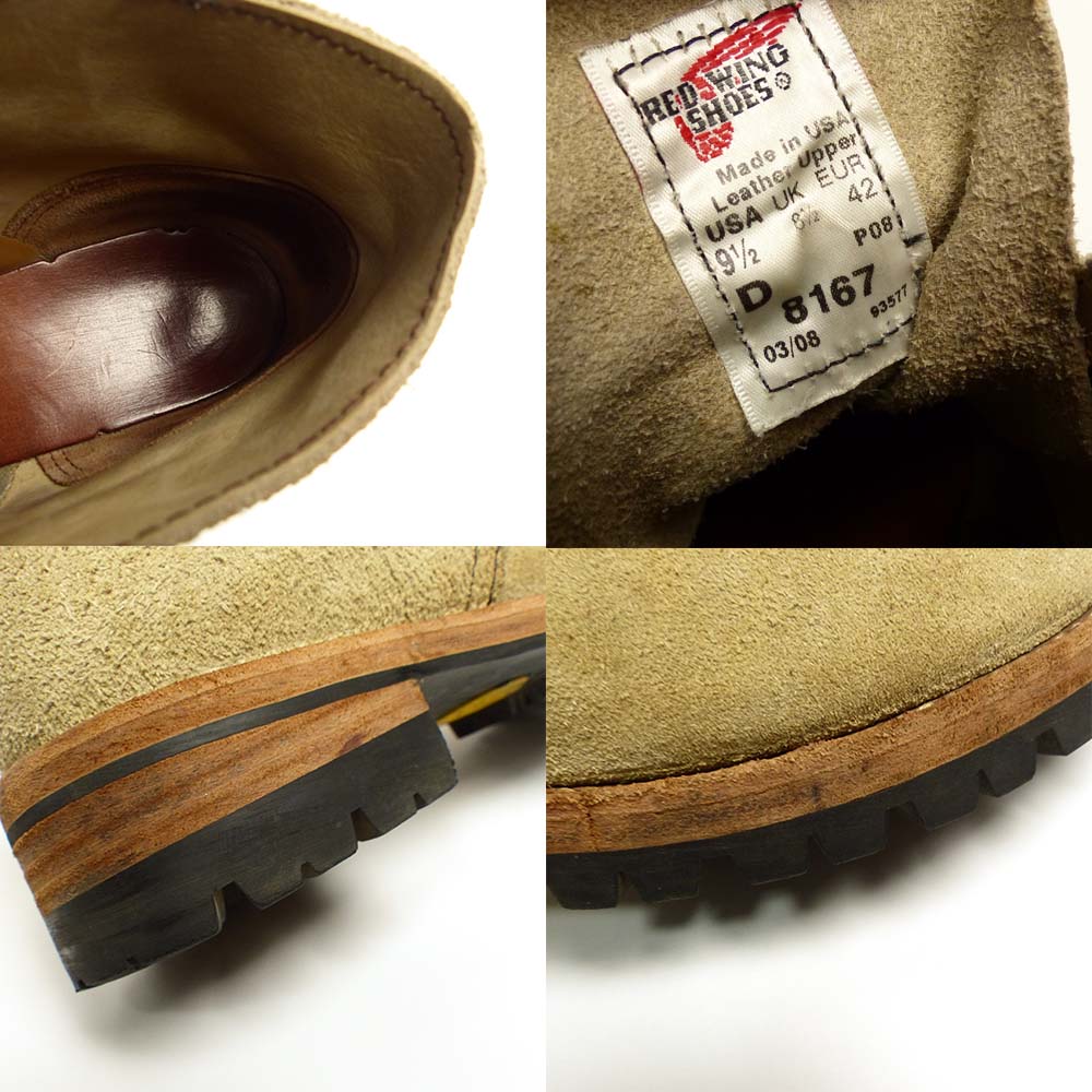 【美品・希少2010年製】REDWING 8167 US9D USA製 美品・希少2010年製】REDWING 8167 US9D USA製 2025年最新