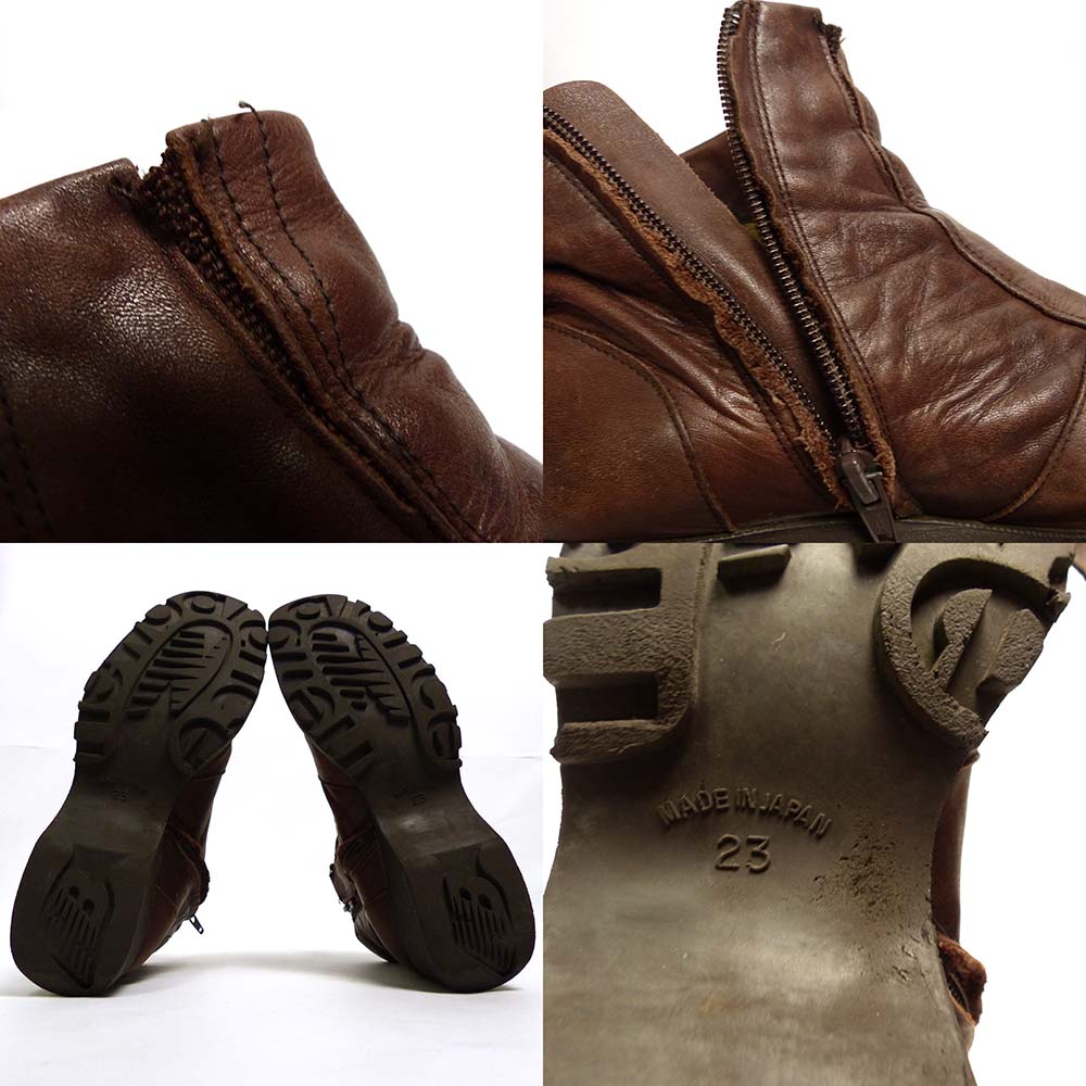 New Balance ニューバランス ◆ レザー ショートブーツ ベージュ 24.5cm チャッカ 軽量 ABZORBラバーソール スニーカー シューズ ◆A-1 New Balance - ニューバランス ショートブーツ スエード レザー ニット