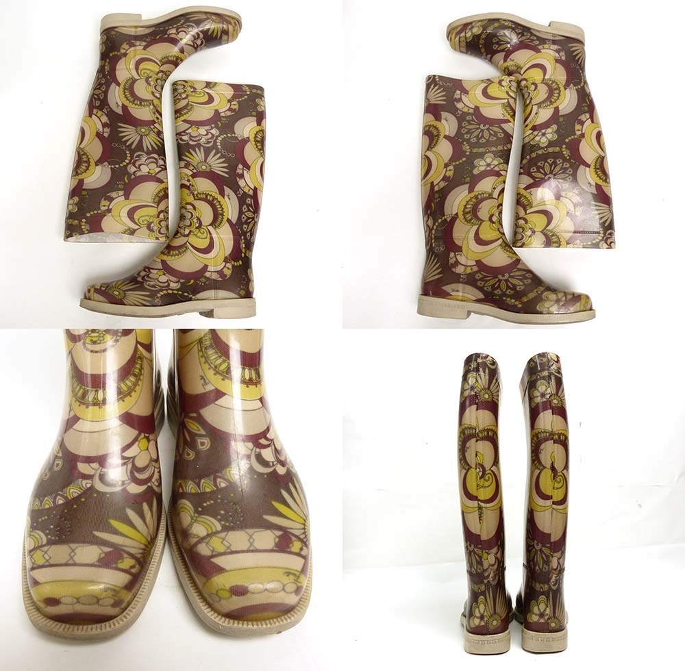 �����ꥢ�� EMILIO PUCCI / ���ߥꥪ�ץå� �ץå��� ���������� �쥤��֡��� 35(22.5cm����) (��ǥ�����)����š�