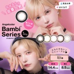 カラコン ワンデー エンジェルカラー バンビシリーズ ワンデー 1箱30枚 Angelcolor 1DAY 度なし 度あり カラーコンタクト コンタクトレンズ コスプレ 14.4mm 益若つばさ