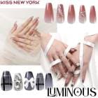 KISS NEW YORK ルミナス キスニューヨーク 人気 ネイル ネイルチップ セルフネイル LUMINOUS コフィンシェイプ アーモンドシェイプ 3D 立体パーツ グリッター BIGストーン 