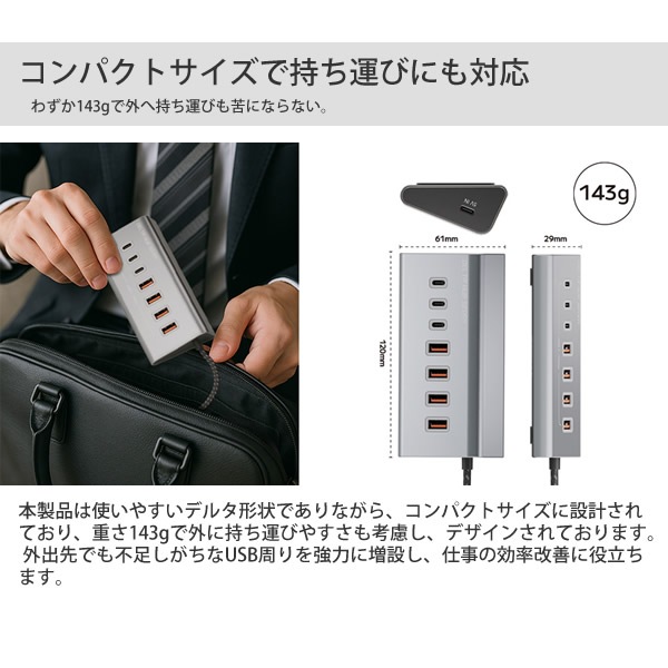 �����ꥢ �ǥ륿�ϥ֥��֥� SD-HC3A4 USB�ϥ� TypeC ��®ž�� 7�ݡ��� �ǥ륿���� ��°�ܥǥ� �ʥ����󥱡��֥� ���� ����ѥ��� AC�����ץ������� �ѥ����� ���ޥ� �ޥ��� �����ܡ��� DELTA HUB SEVEN