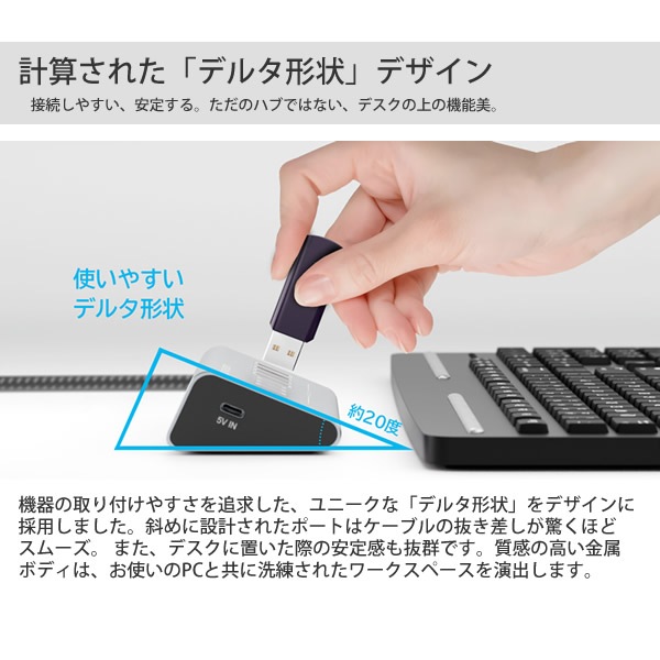 �����ꥢ �ǥ륿�ϥ֥��֥� SD-HC3A4 USB�ϥ� TypeC ��®ž�� 7�ݡ��� �ǥ륿���� ��°�ܥǥ� �ʥ����󥱡��֥� ���� ����ѥ��� AC�����ץ������� �ѥ����� ���ޥ� �ޥ��� �����ܡ��� DELTA HUB SEVEN