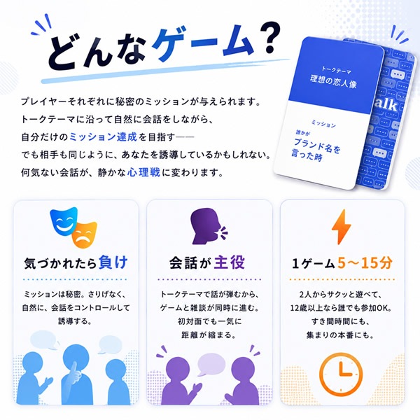 Talk Trial �ȡ����ȥ饤���� �����ɥ����� �ѡ��ƥ��� ���߲� ����夬�� �ڤ��� ������ �͵� ��ñ ���ꥹ�ޥ� ������