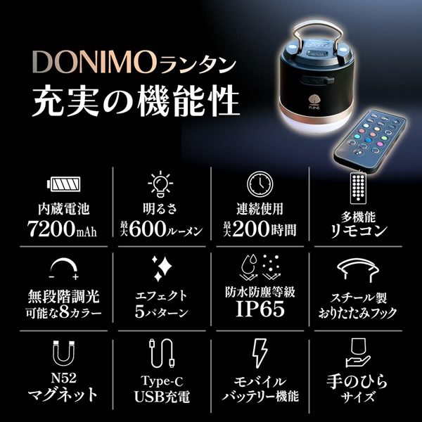 DONIMO��󥿥� LED ��󥿥� ��⥳����� �������� ���� ��Х���Хåƥ꡼��ǽ �ɺҥ��å� ����� �۵޻� �ҳ��� ¿��ǽ Type-C ��ΤҤ饵���� ���� �͵�