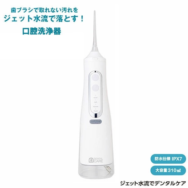 ジェット水流でデンタルケア 口腔洗浄器 電動歯ブラシ デンタル