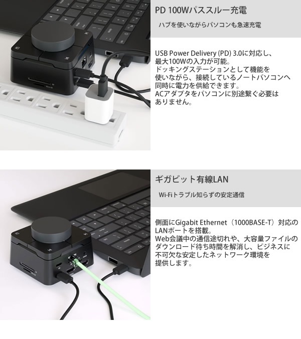 �����ꥢ ���������ɥ��� �ɥå��󥰥��ơ������ USB Type-C microSD HDMI �ϥ� �����ӥå�LAN USB���� SD������ 4K���� �ǥ奢�륹���å� ��®���� �ѥ����롼���� �ɥ饤�С����� THE QUADRANT AREA