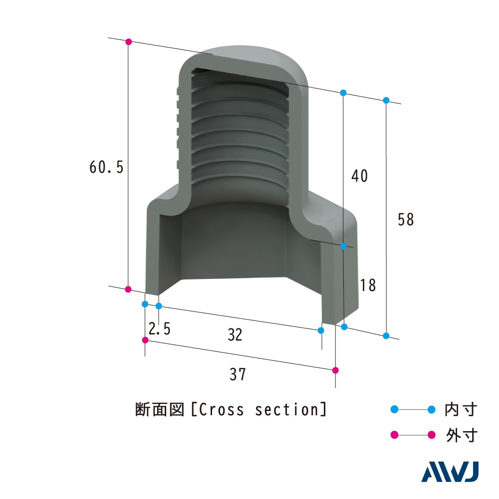 EL ���󥰥�ʥåȥ���åס�Size M22������������������  ��                          ����������         ��       EL Single Nut Cap