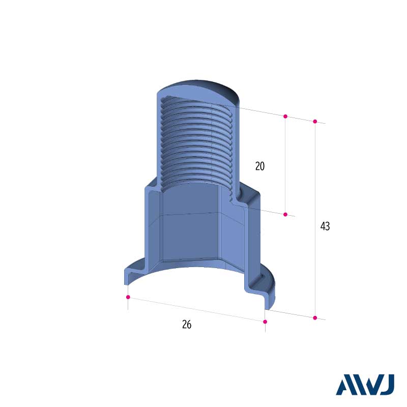 PVC ���֥�ʥåȥ�å��㡼�ե���å�  Size W1/2