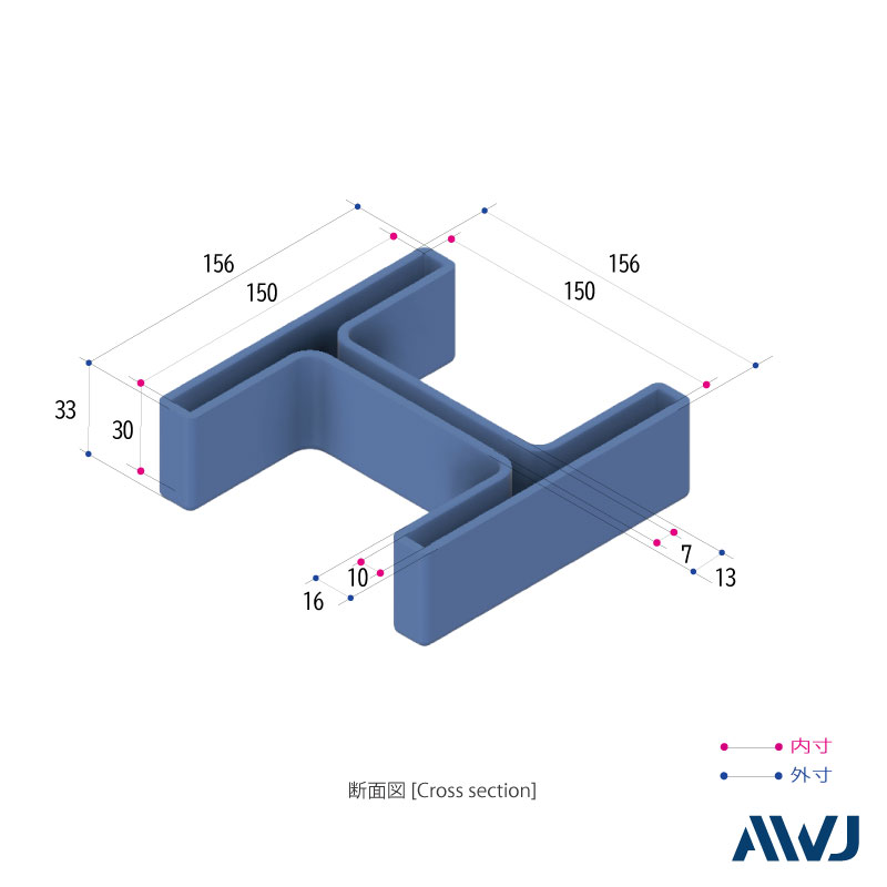 EL H�ݥ���åס�Size H150��������������������������������������������������������EL H-Shaped Steel Cap