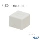 EL  �ѥѥ��� ������������åס�Size 25����������  ��������                        ����������         ��       EL Outer Cap for Square Pipe