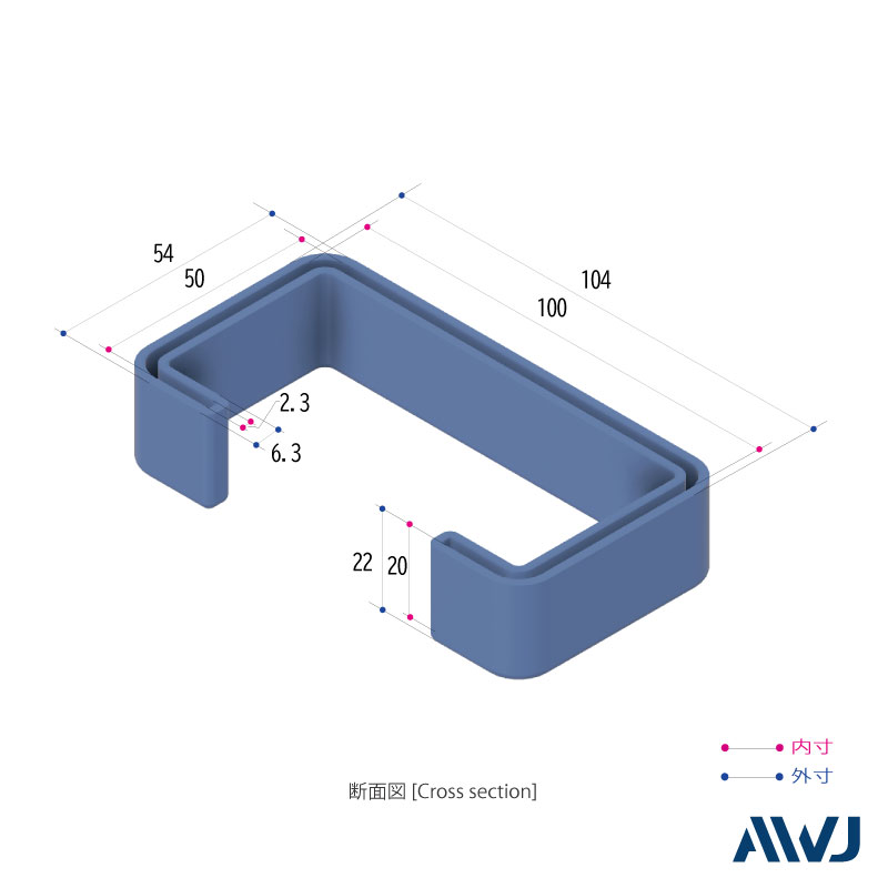 EL  å׹·ݥåסSize C100BEL Lipped Channel Steel Cap