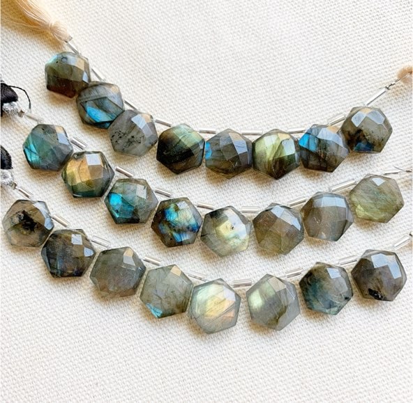 ラブラドライト ヘキサゴンカット 12mm | 形状から選ぶ | AXES-room Gems