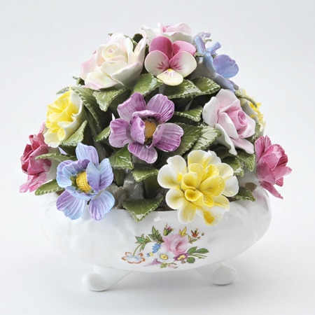 ヴィンテージ AYNSLEY エンズレイ ハワードスプレイ 陶花 花かご エインズレイ 陶花 ハワードスプレイ ヴィンテージ AYNSLEY エンズレイ