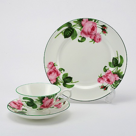 Aynsley China - 【英国ビンテージ】エインズレイ★イングリッシュローズ★トリオ Aynsley China - 【英国ビンテージ】エインズレイ