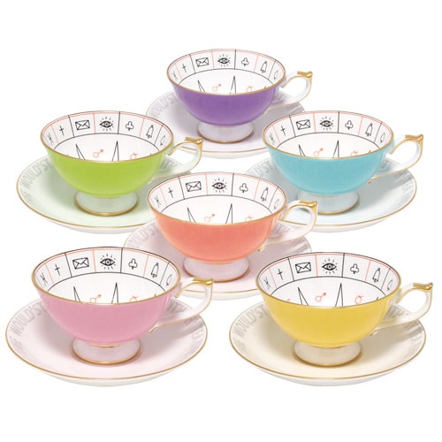 エインズレイ ネルロス紅茶占い ティーカップ＆ソーサー 6色セット 