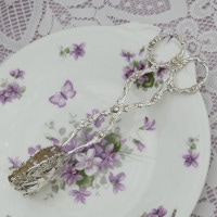 アンティークシルバー,純銀 ペストリートング サーバー