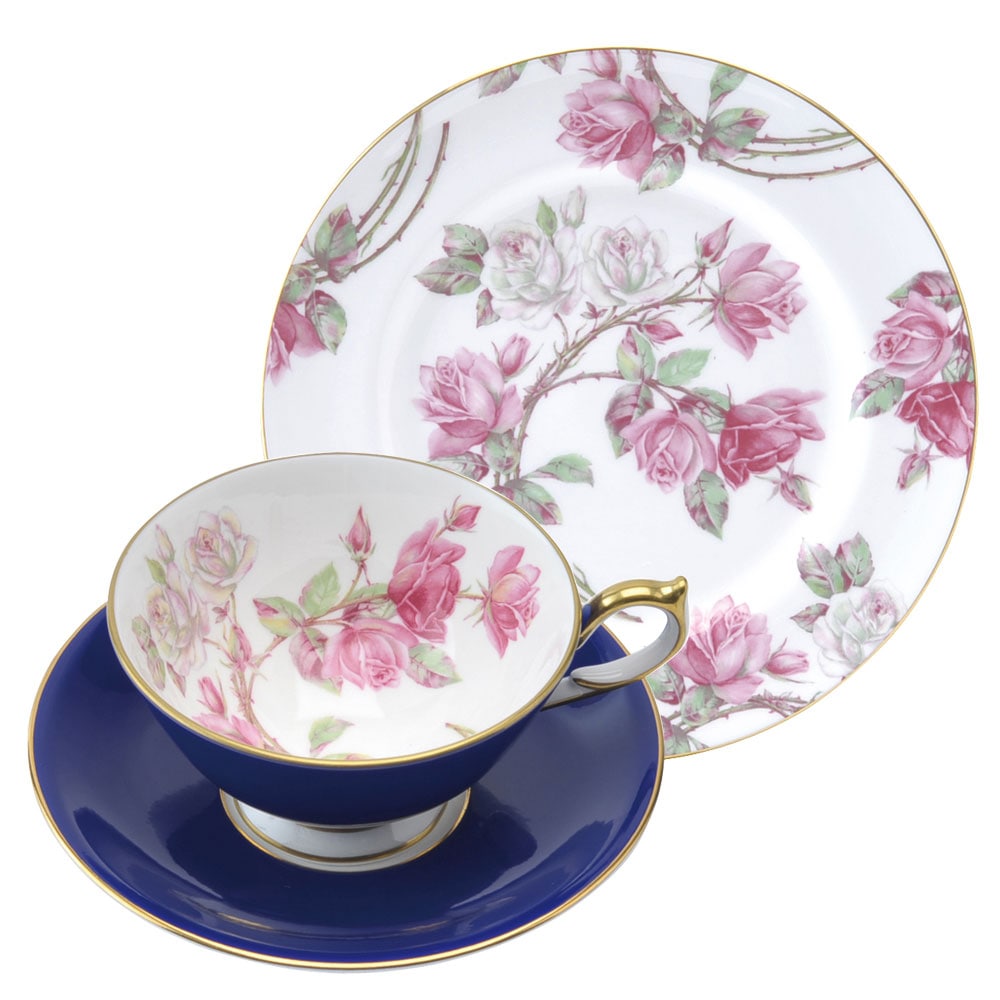 Aynsley China - エインズレイ　エリザベスローズ　アセンズ　ピンク　トリオ エリザベスローズ ティーカップ&ソーサー アセンズ 5色セット
