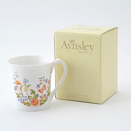 ANYSLEY『コテージガーデン』　　4客 Amazon.com: Aynsley Cottage Garden Footed Mugs, Set of 4