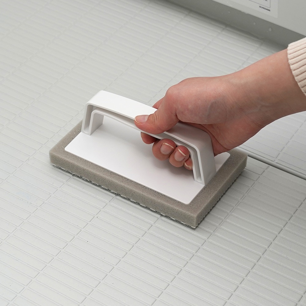 お風呂床用ブラシスポG グレー |おそうじのことならアズマ