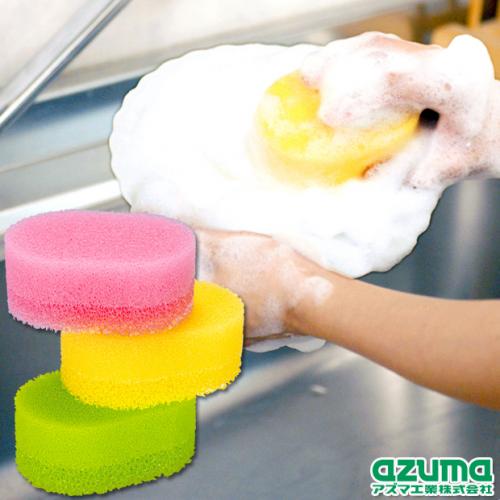 TK水切れの良いスポンジ・カラフル3色組 |おそうじのことならアズマ