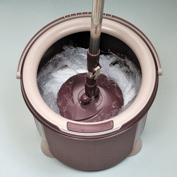 送料無料】【スペア1枚付き】TSM545トルネード回転モップ丸型セット