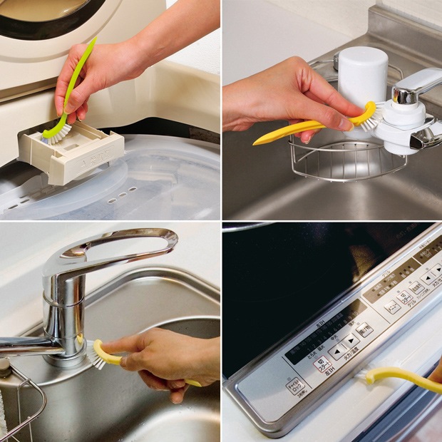 TKすみまで洗えるちょこちょこブラシ2色組 |おそうじのことならアズマ