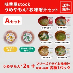 【送料無料】お試し商品 うめやもん・お味噌汁セット A