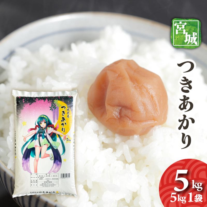 宮城県産　つきあかり　5kg　令和7年産