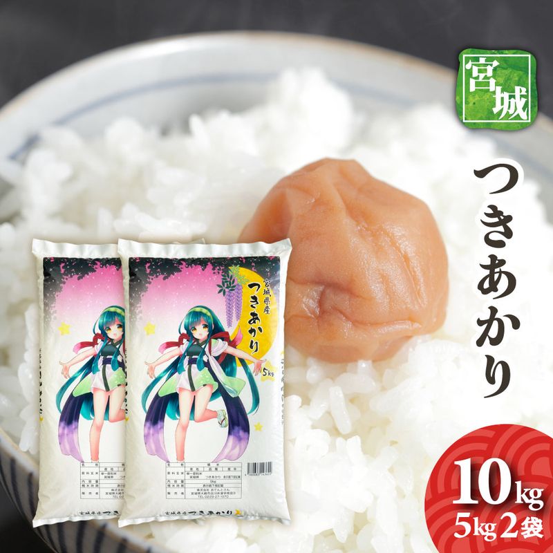 宮城県産　つきあかり　10kg（5kg2袋）　令和7年産