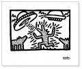 Untitled  1982 (dogs with UFOs)（キース ヘリング）|ポスター