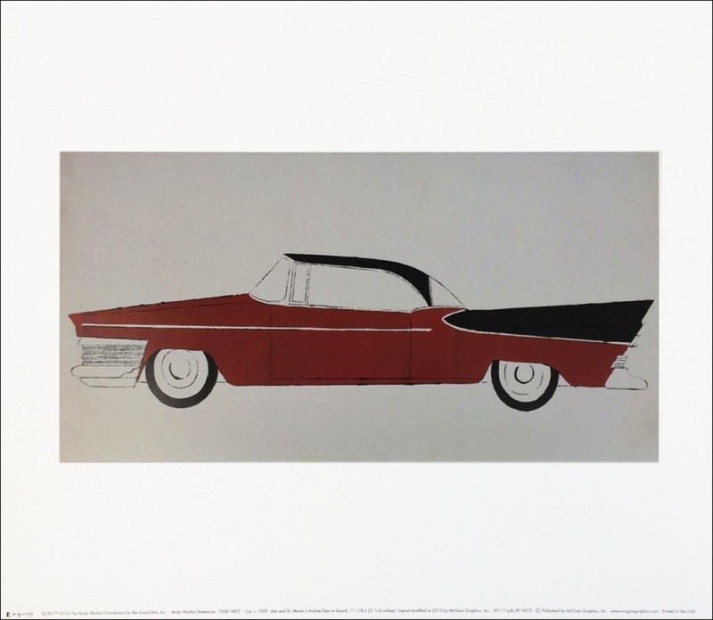 Car c.1959 (red)（アンディ ウォーホル）