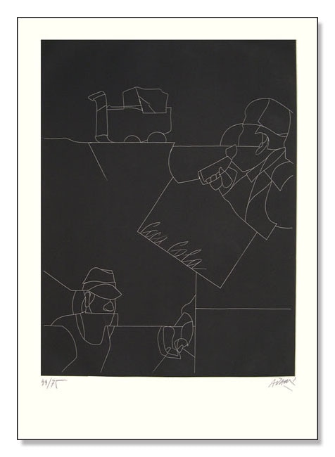 DISEGNO DI UN PAESAGGIO 限定75枚　サイン　ナンバリング入（ヴァレリオ・アダミ）