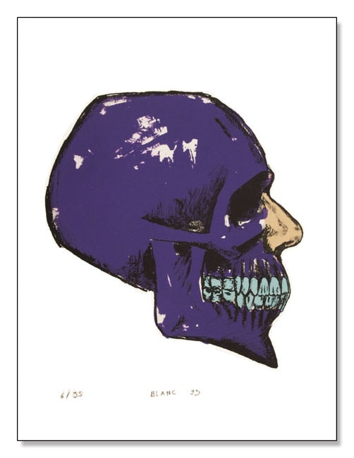 SANS TITRE 1 TETE DE MORT 限定35枚　サイン　ナンバリング入（ブラン）