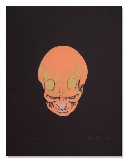 SANS TITRE VII - TETE DE MORT ROSE 限定35枚　サイン　ナンバリング入（ブラン）