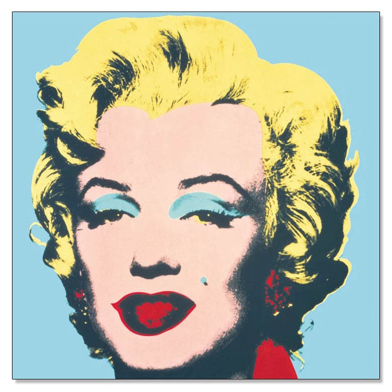 マリリンモンロー (Marilyn) 1967（on blue ground)（アンディ ウォーホル）