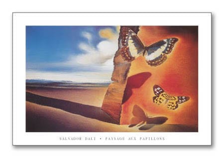 Paysage aux Papillons（サルバドール ダリ）