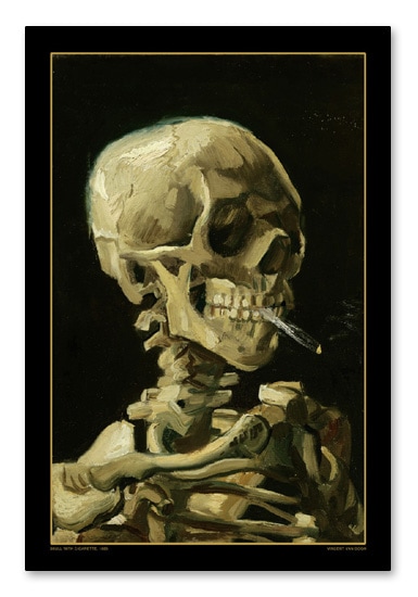 Skull with Burning Cigarette（フィンセント ファン ゴッホ）