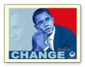 Barack Obama change（アームストロング）|ポスター
