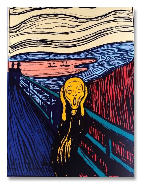 Sunday B Morning The Scream orenge (After Munch) 限定1500枚　証明書付（アンディ ウォーホル）