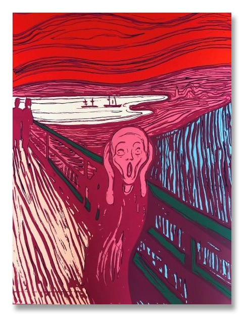 Sunday B Morning The Scream pink (After Munch) 限定1500枚　証明書付（アンディ ウォーホル）