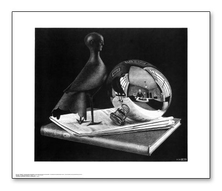 Still Life with Sphere（MC エッシャー）
