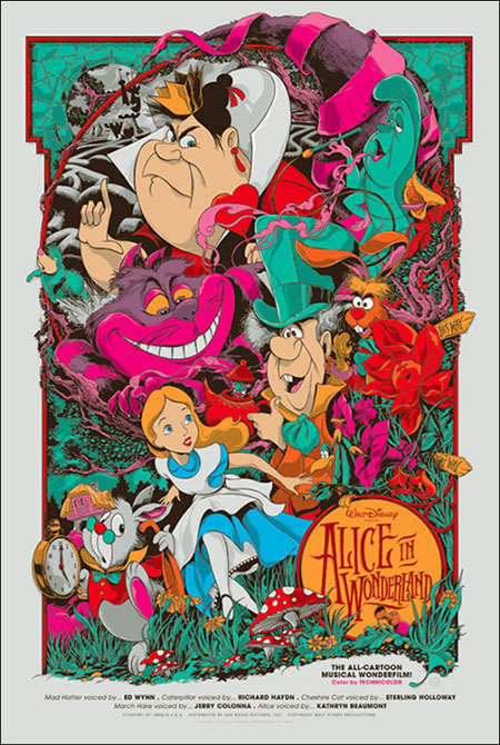 Mondo Disney Alice in Wonderland ふしぎの国のアリス 限定490枚　手書きナンバリング入り（ケン テイラー）
