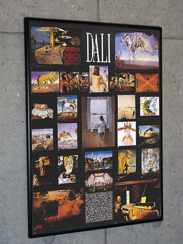 30％OFF!!/Collage of Dali most famous works（サルバドール ダリ）/額装済