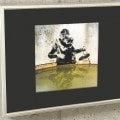 限定特殊マット額装品/バンクシー Pulling the Plug|額装ポスター